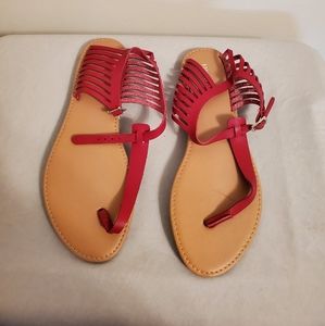 Forever 21 Red Sandals size 8